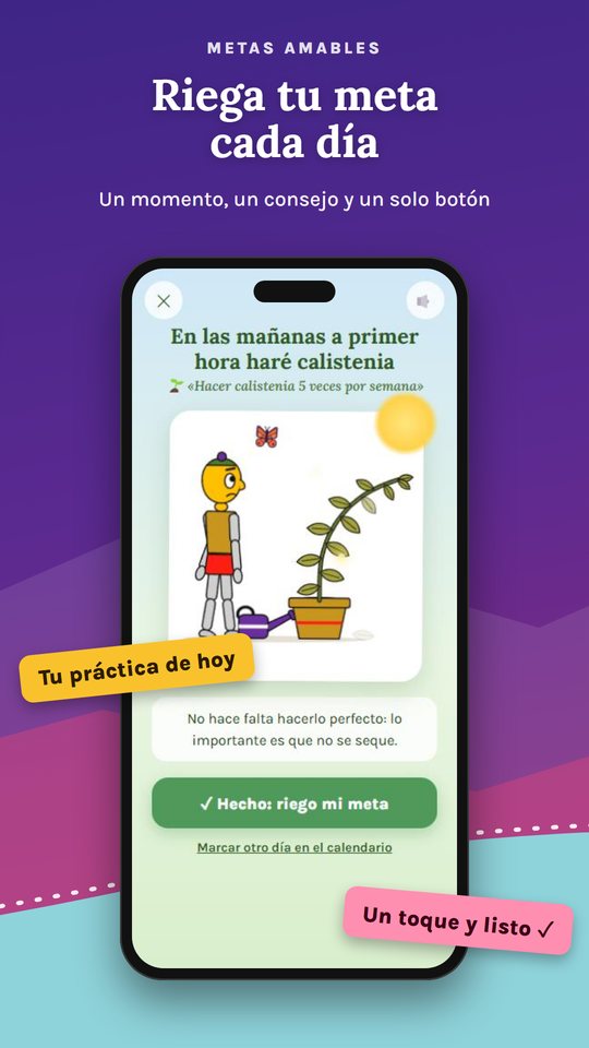 El momento de regar tu meta